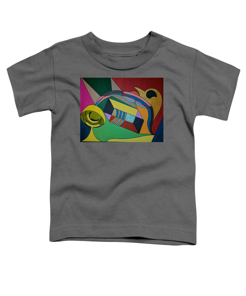Geometric Art Toddler T-Shirt featuring the painting Dream 306 by S S-ray