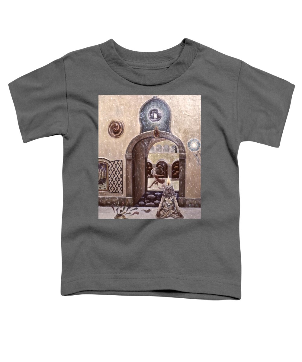 Surrealistic Painting Toddler T-Shirt featuring the painting Dream by George Tuffy