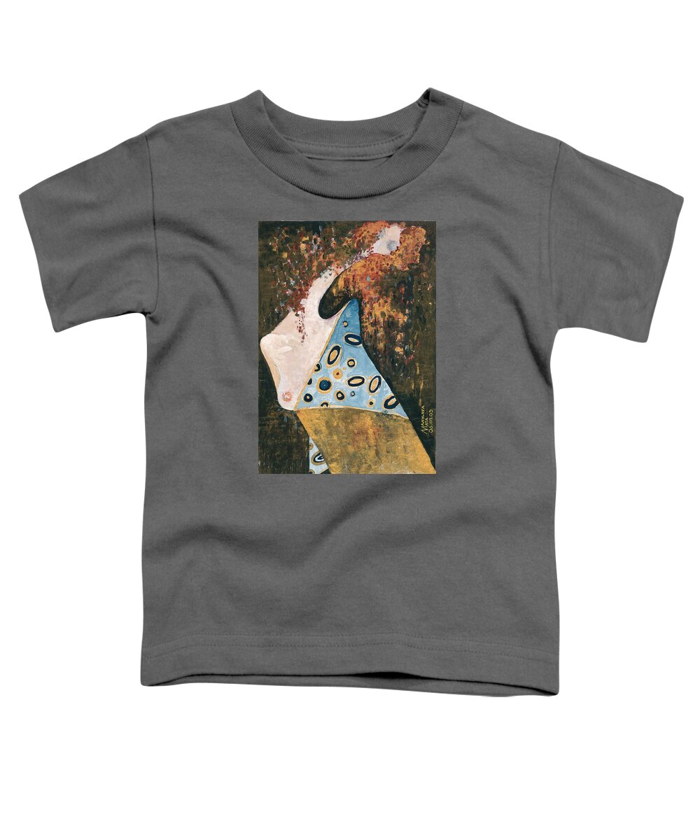  Toddler T-Shirt featuring the painting Dreaming by Maya Manolova