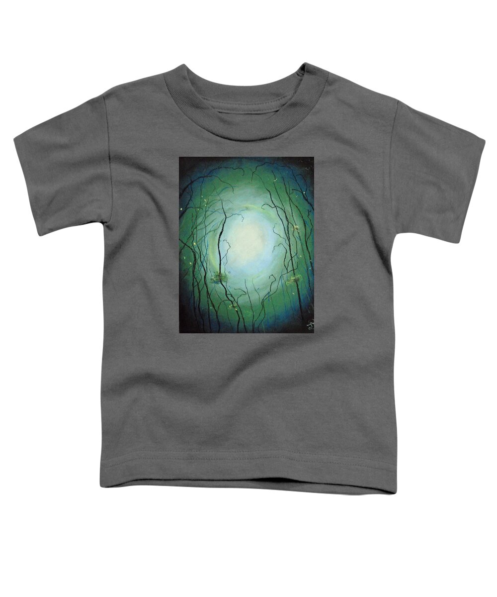 Sea Abstract Toddler T-Shirt featuring the drawing Dreamy Sea by Jen Shearer
