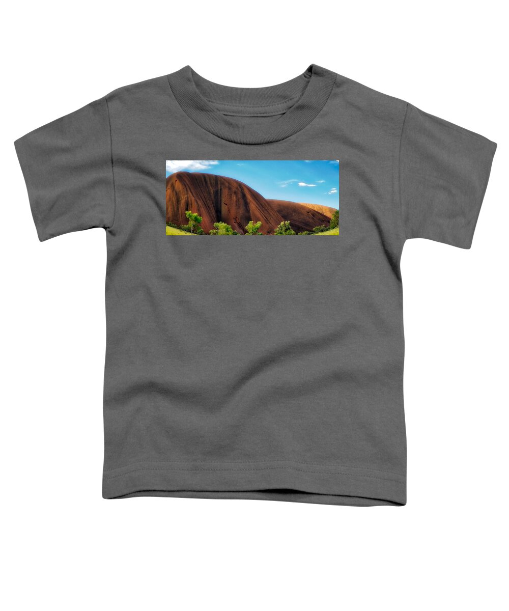 Australia Toddler T-Shirt featuring the photograph Dreamy Uluru by Richard Gehlbach