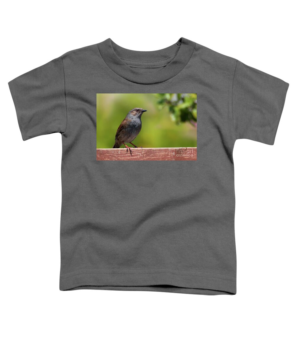 Dunnock Toddler T-Shirt featuring the photograph Dunnock by Terri Waters