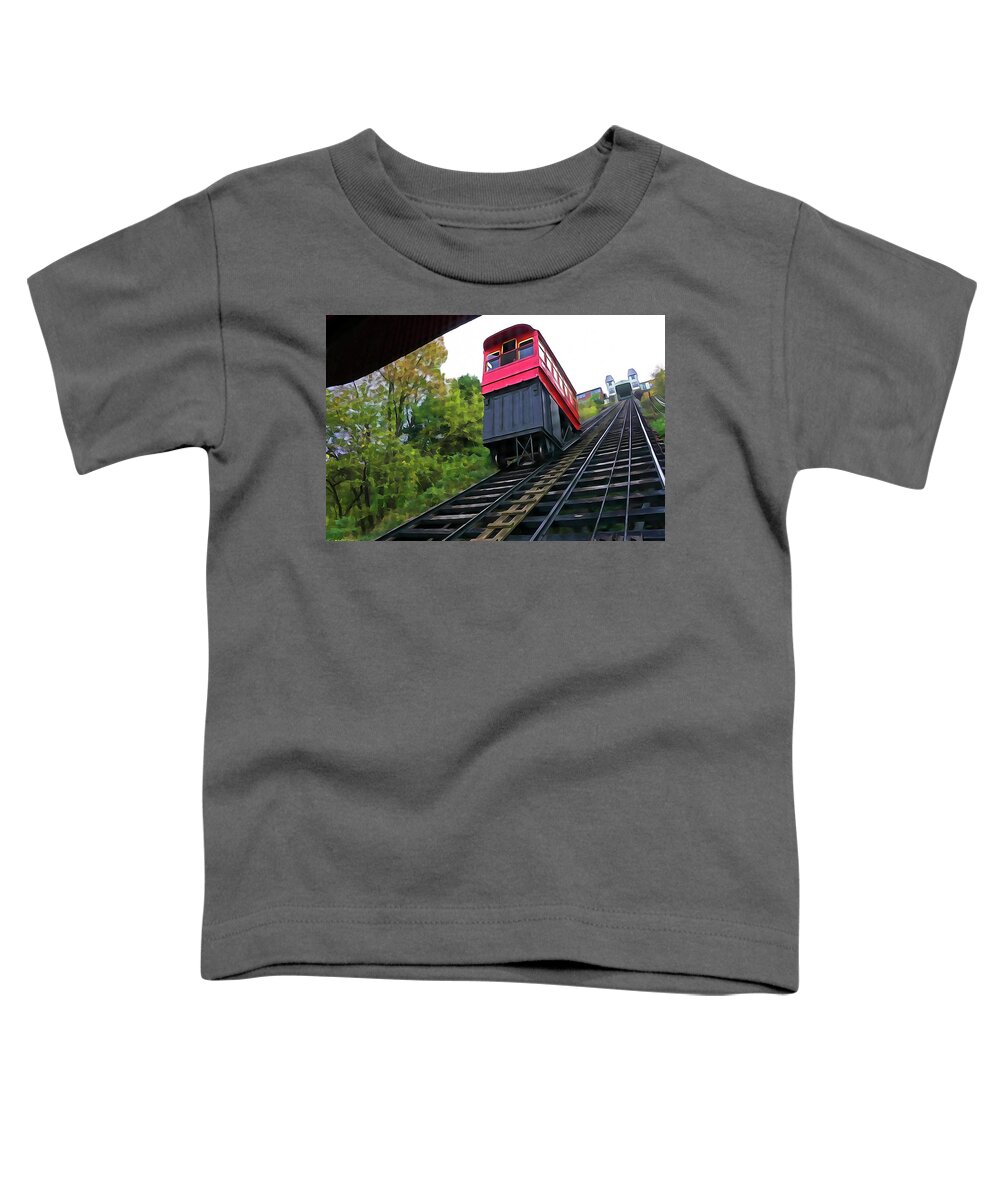 Usa Toddler T-Shirt featuring the photograph Duquesne Incline by Dennis Cox
