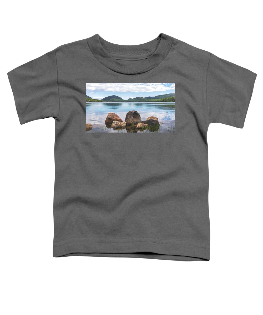 Acadia National Park Toddler T-Shirt featuring the photograph Eagle Lake by Holly Ross