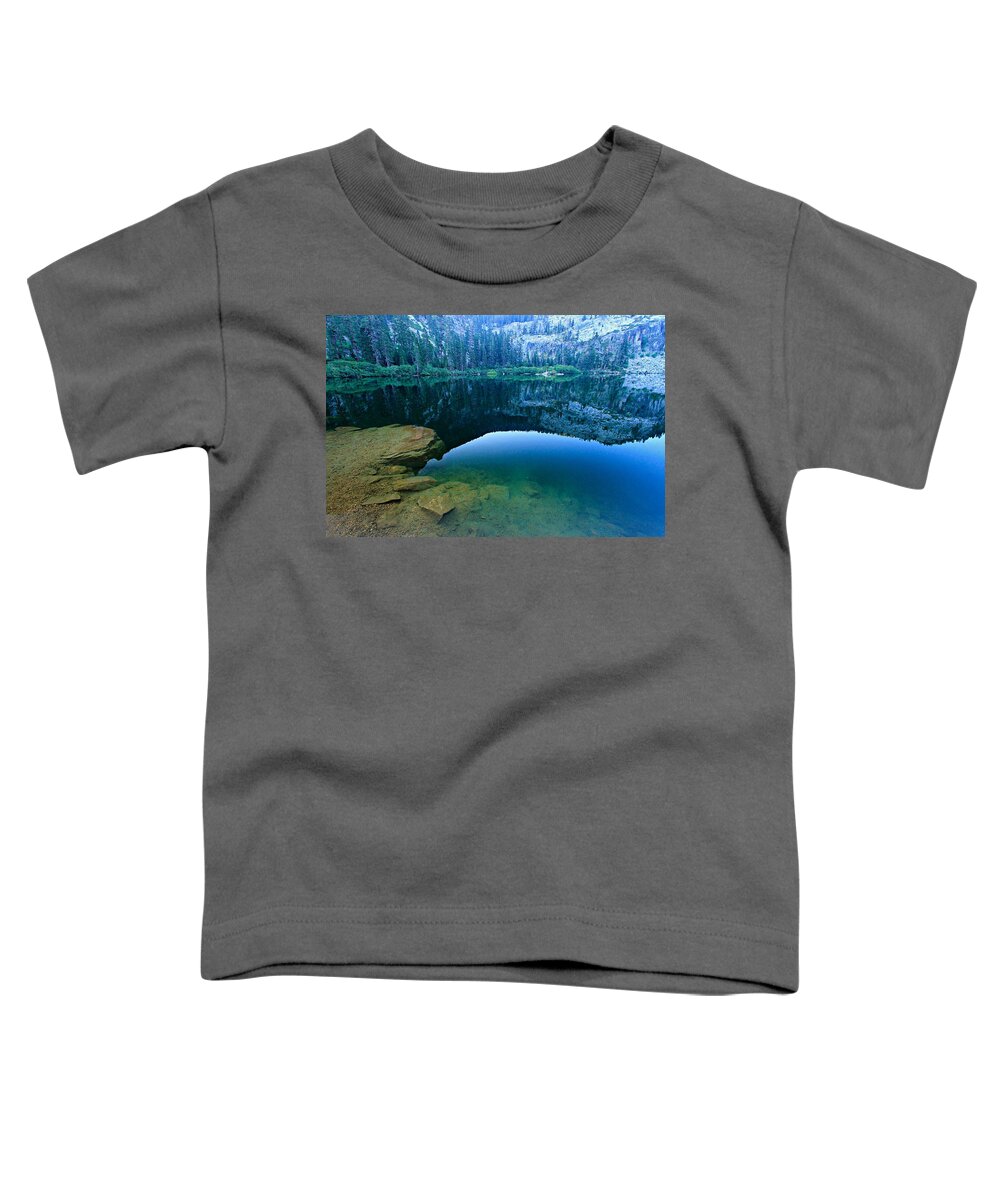 Laketahoe Toddler T-Shirt featuring the photograph Eagle Lake...Depths of The Dawn by Sean Sarsfield