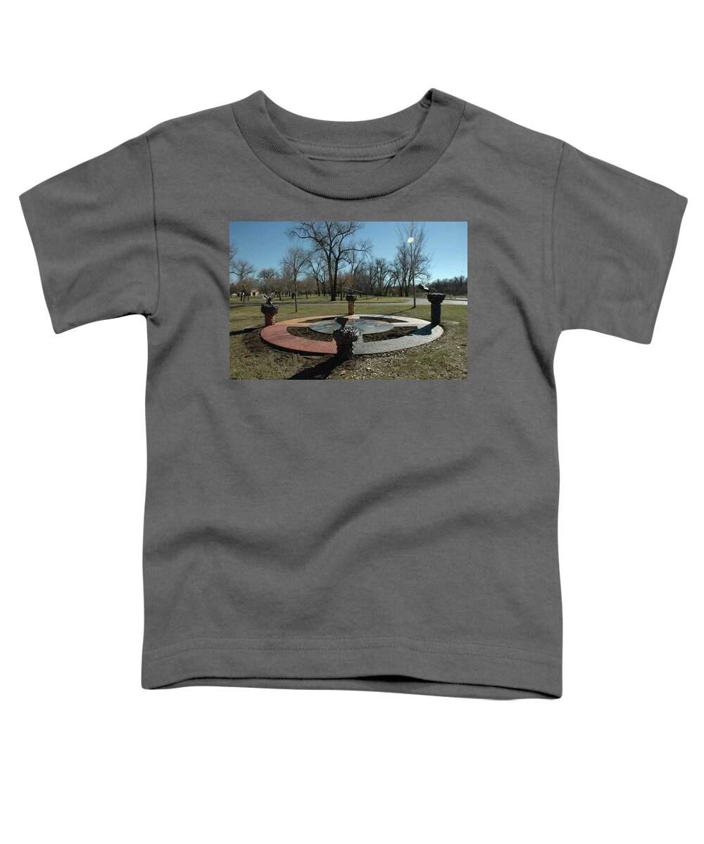  Toddler T-Shirt featuring the painting Eagle Sculpture by Wayne Pruse