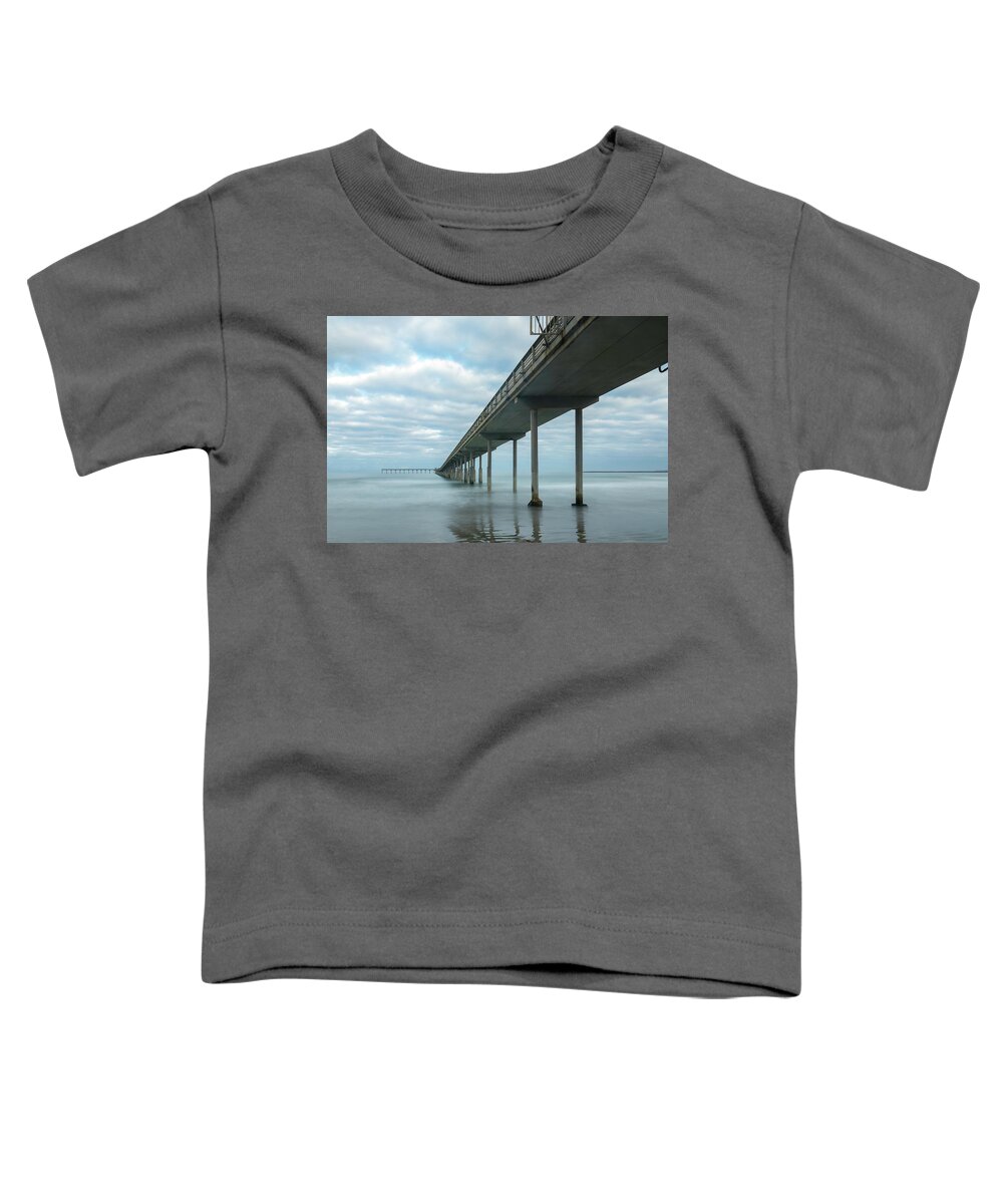 2017 Toddler T-Shirt featuring the photograph Early Morning by the Ocean Beach Pier by James Sage