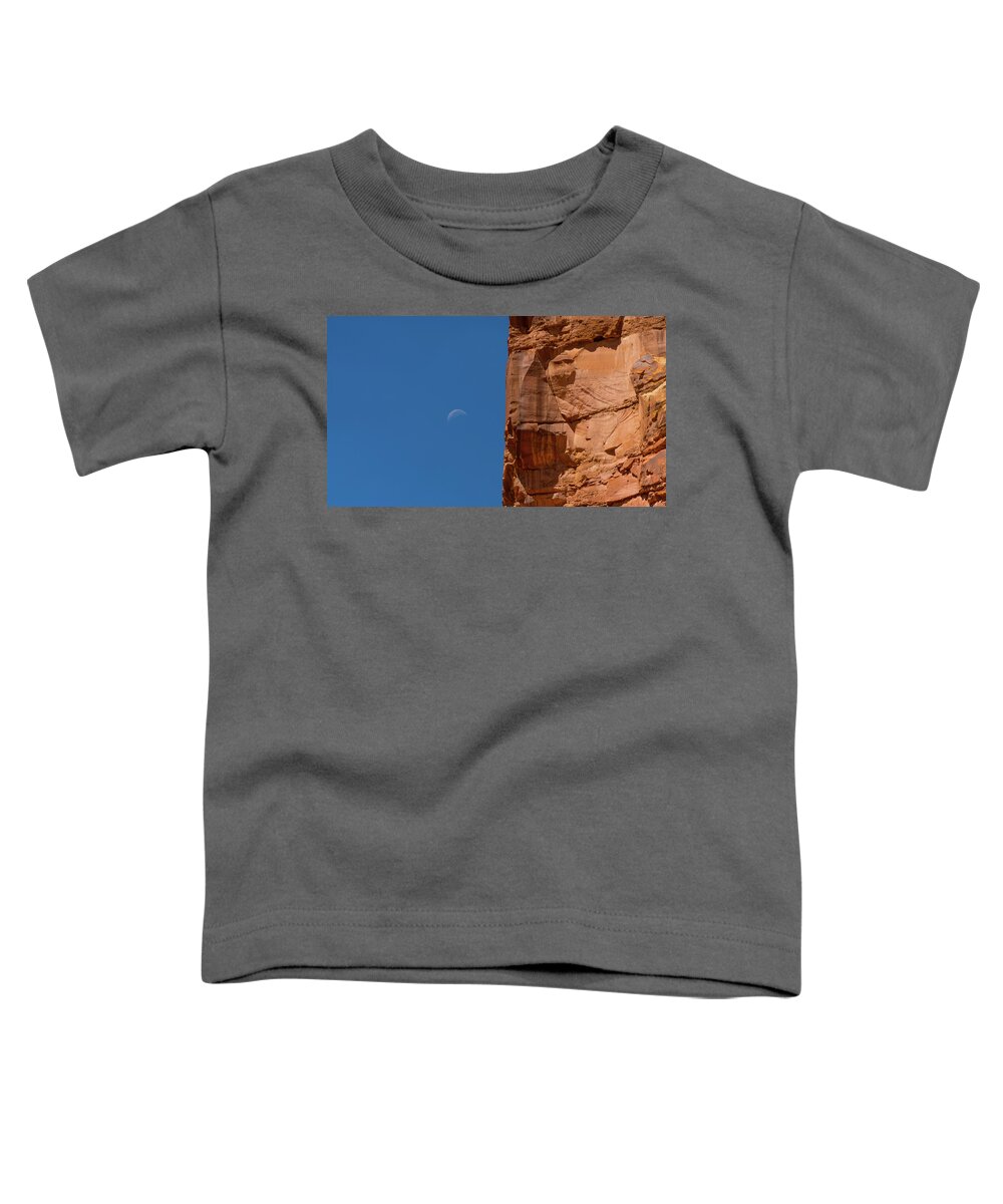Utah Toddler T-Shirt featuring the photograph Earth Meets Moon Capitol Reef National Park Utah by Lawrence S Richardson Jr