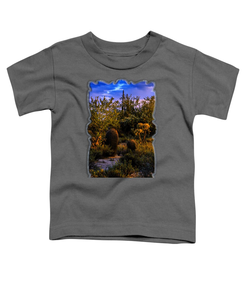 Arizona Toddler T-Shirt featuring the photograph East of Sunset V40 by Mark Myhaver