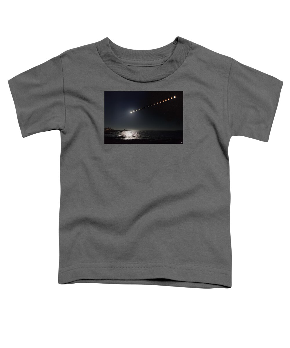 Lunar Eclipse Toddler T-Shirt featuring the photograph Eclipse of the Moon by John Meader