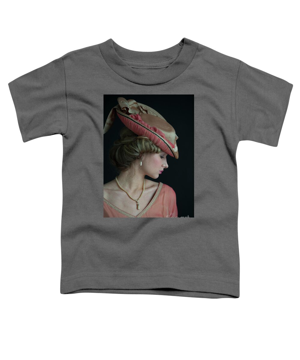 Edwardian Toddler T-Shirt featuring the photograph Edwardian Woman Wearing A Hat by Lee Avison