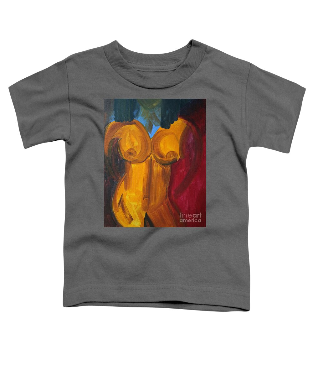 Nudes And Sketches Toddler T-Shirt featuring the painting Egyptian Queen by Julie Lueders 
