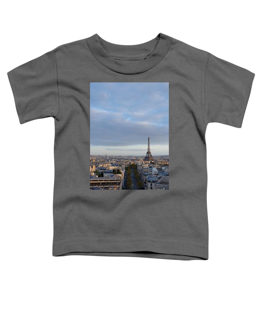 Photo Toddler T-Shirt featuring the photograph Eiffel Tower by Mini Arora