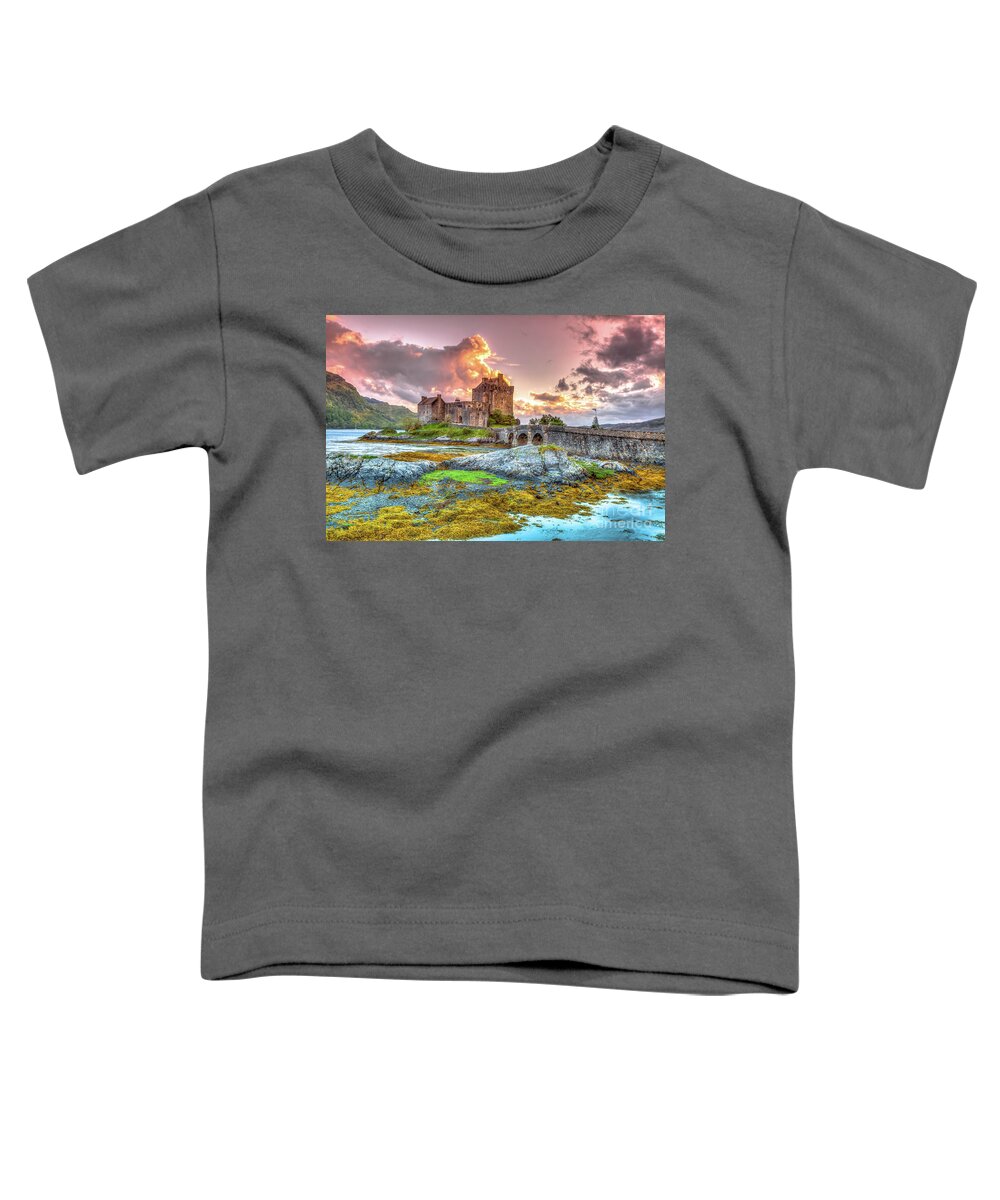 Eilean Donan Castle Toddler T-Shirt featuring the photograph Eilean Donan Castle by Benny Marty