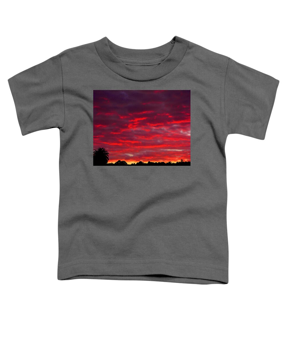 Sunset Toddler T-Shirt featuring the photograph Eldrich Sunset by Mark Blauhoefer