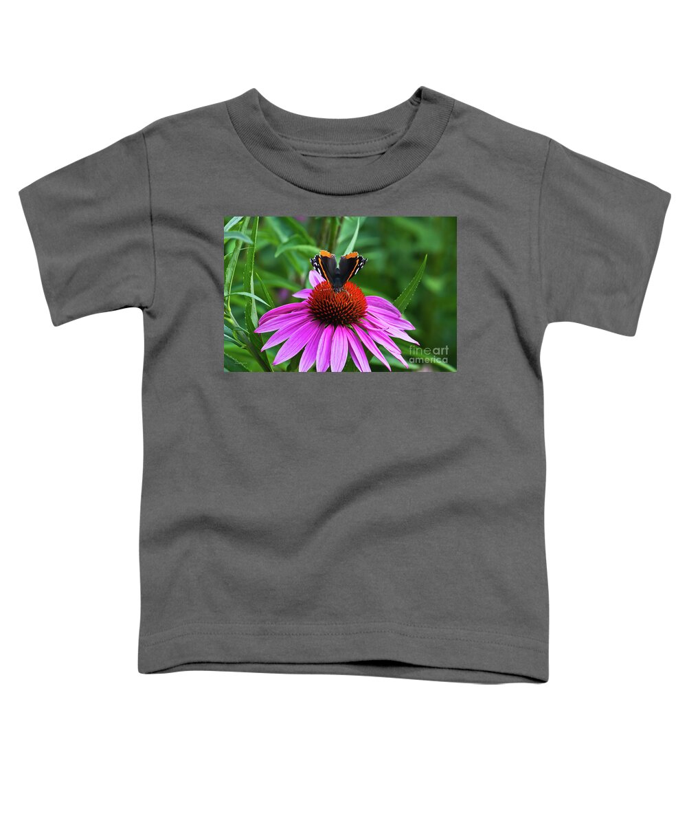 Flower Toddler T-Shirt featuring the photograph Elegant Butterfly by Ms Judi