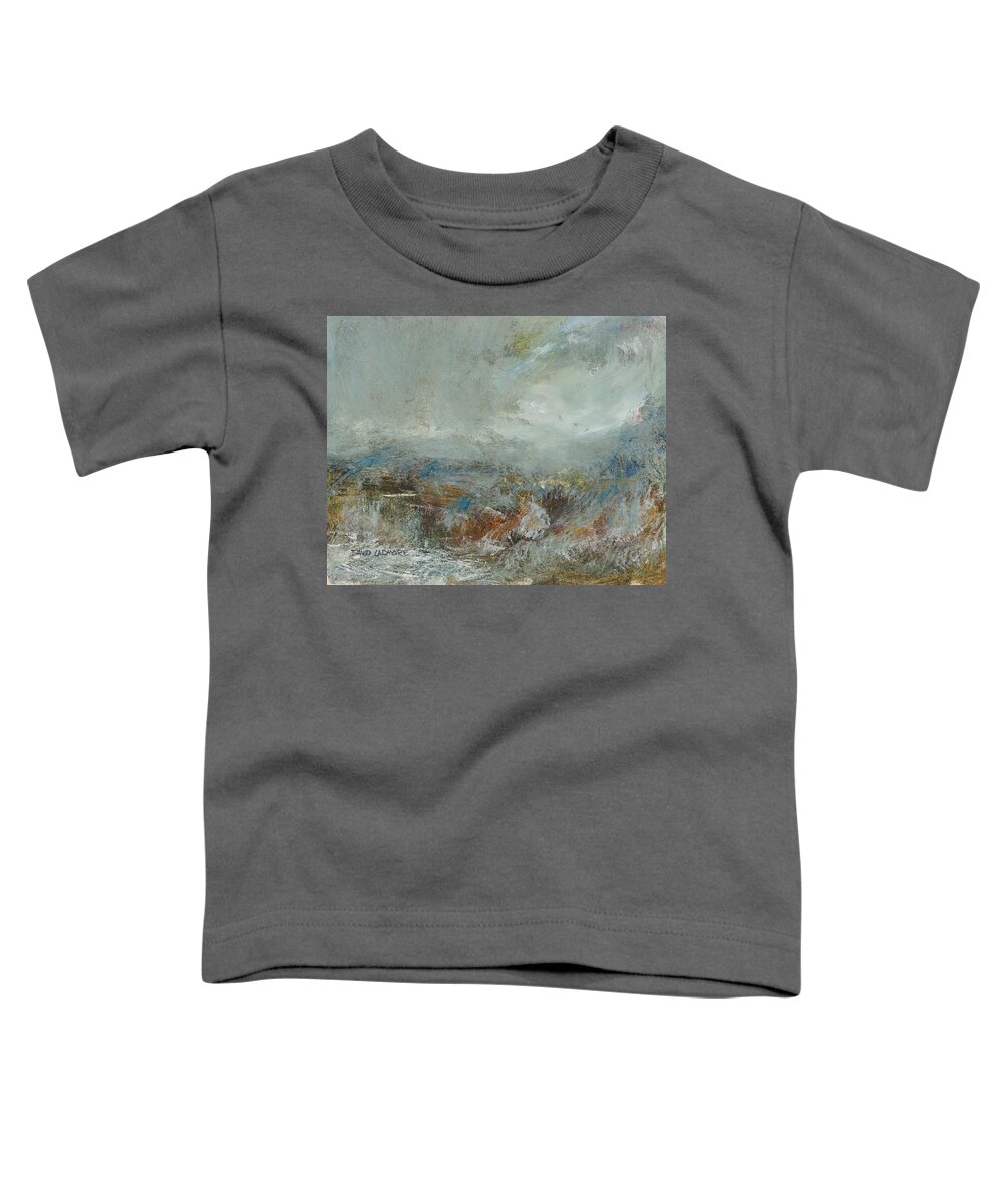 Storm Toddler T-Shirt featuring the painting Elemental 35 by David Ladmore