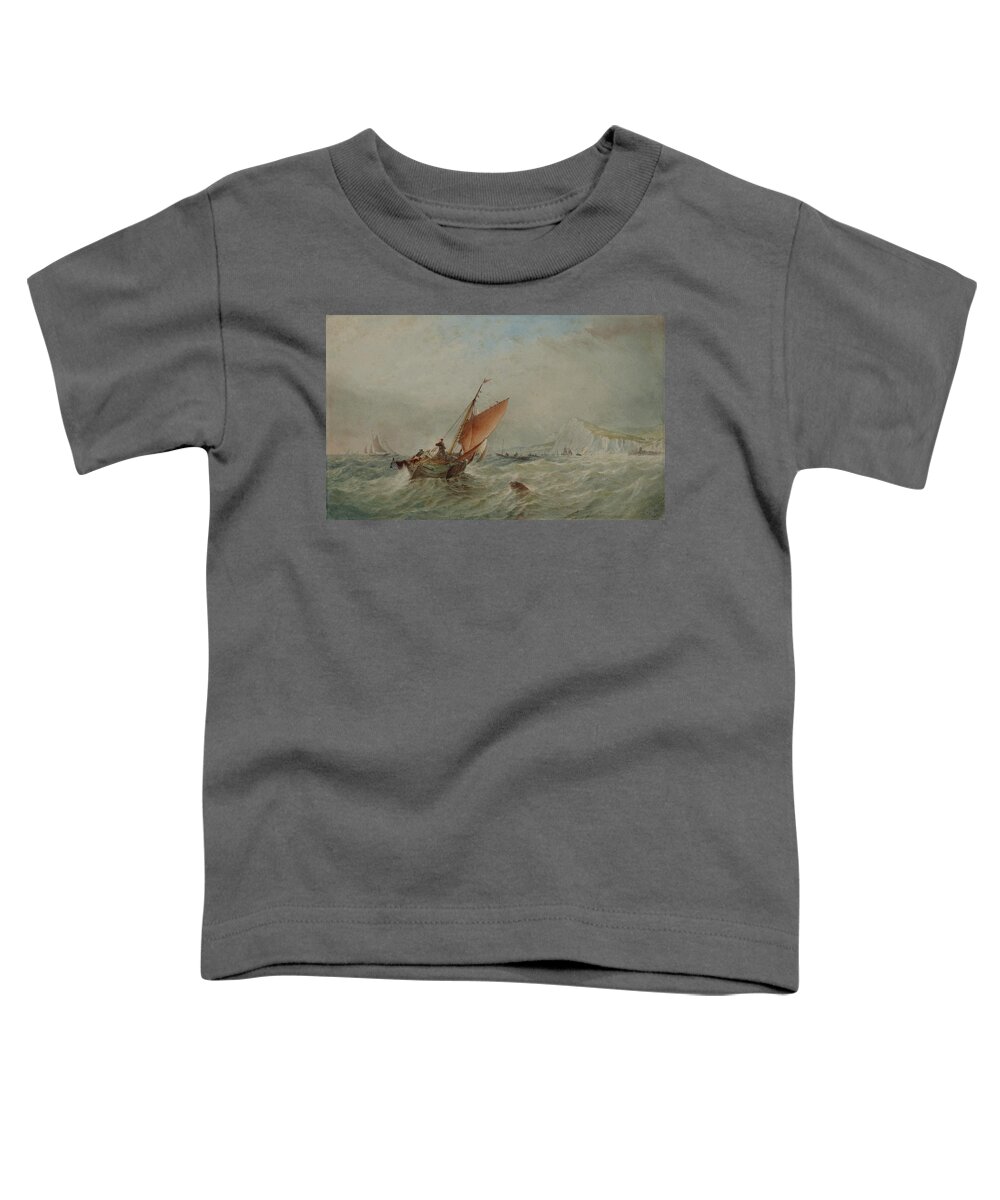 Marine Toddler T-Shirt featuring the painting England by Marine