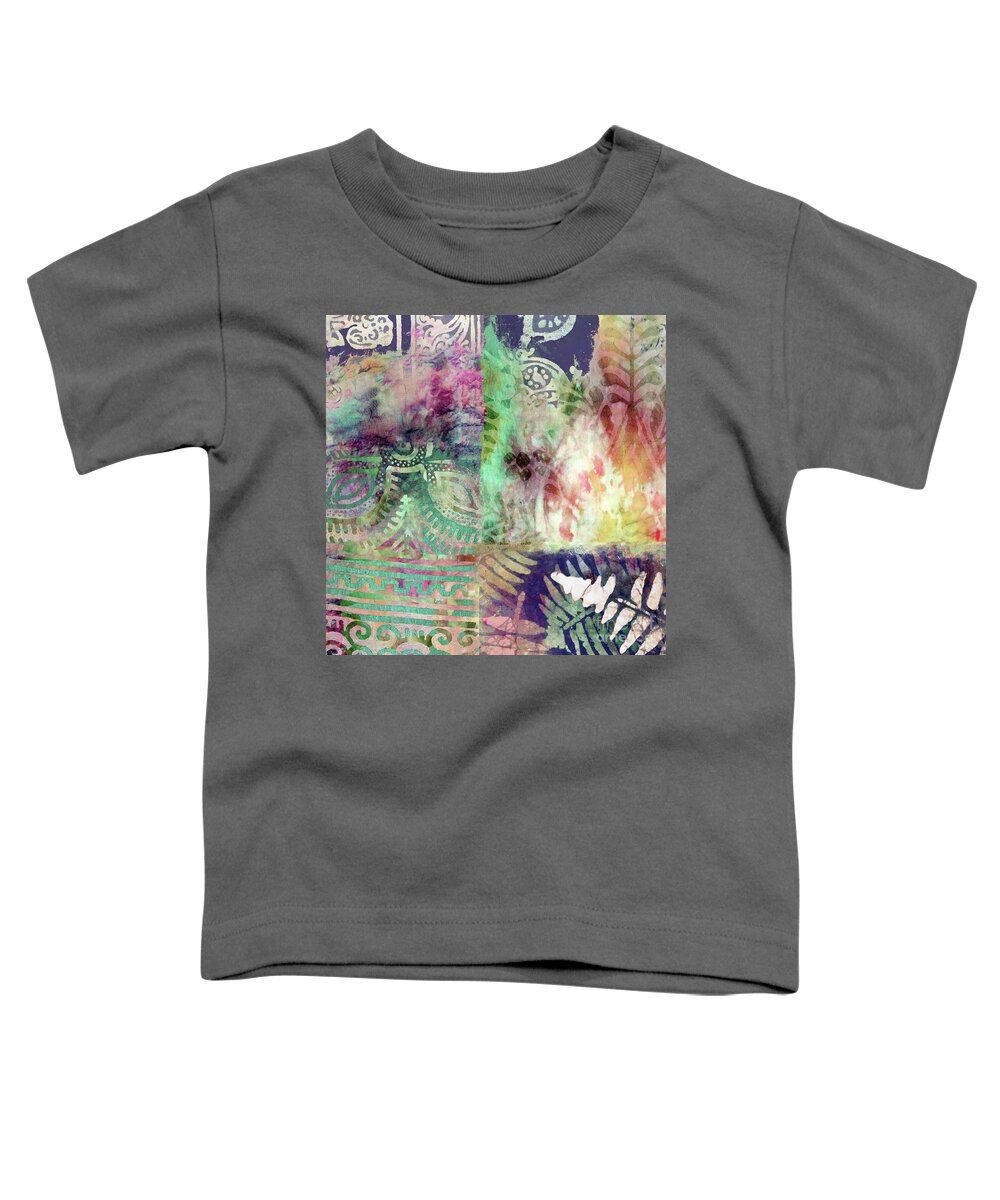Tie Dye Toddler T-Shirt featuring the painting Esme I by Mindy Sommers