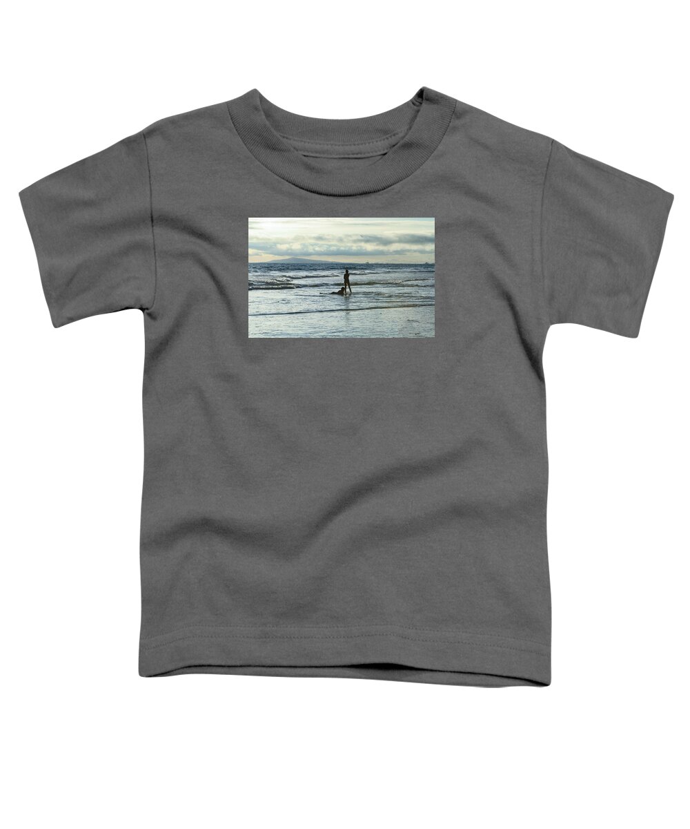 Ocean Toddler T-Shirt featuring the photograph Evening at the Ocean by Karen Ruhl