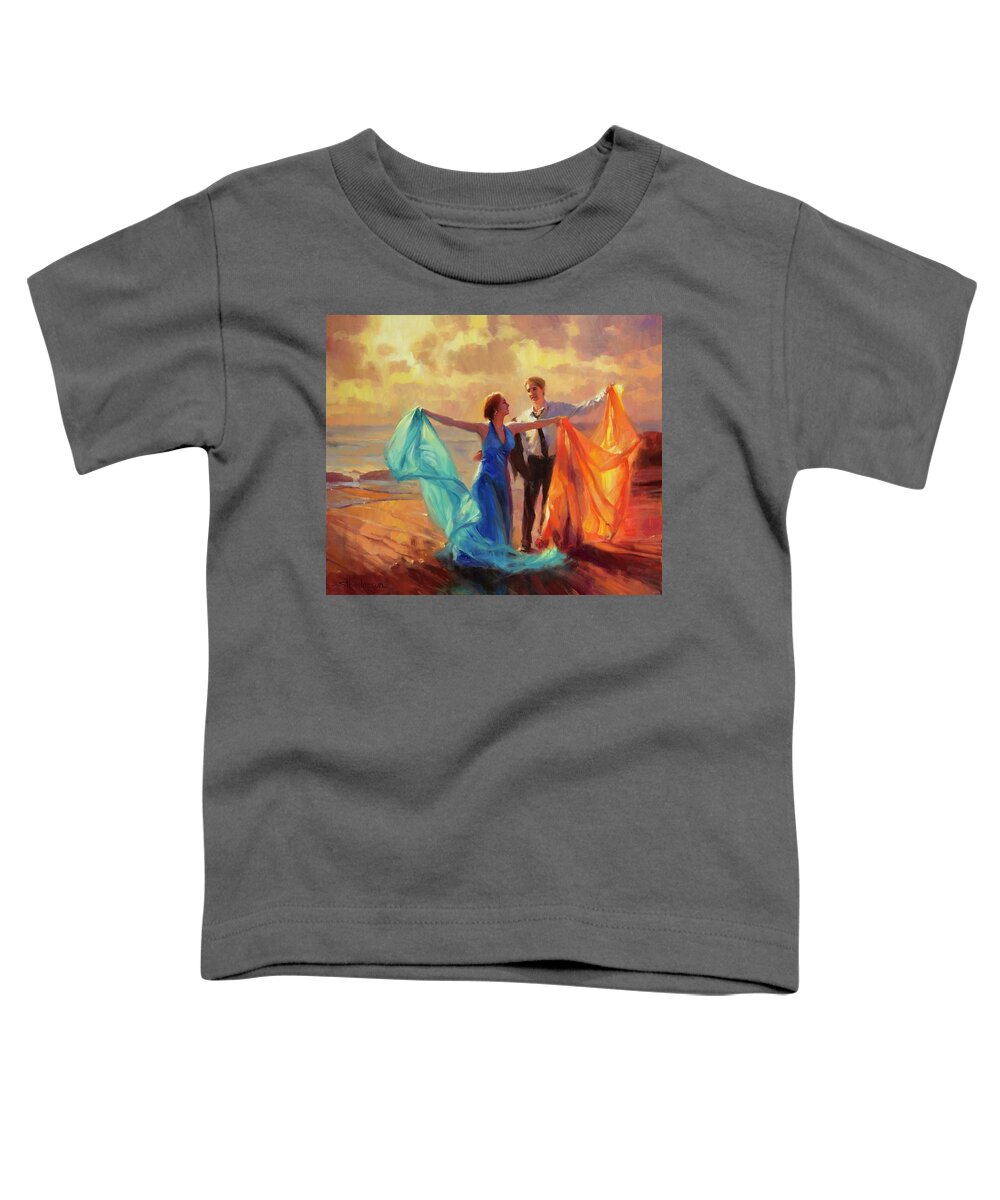 Romance Toddler T-Shirt featuring the painting Evening Waltz by Steve Henderson