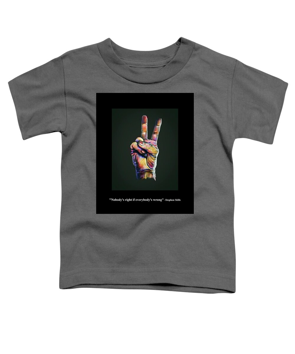Massachusetts Toddler T-Shirt featuring the digital art Everybody's Wrong by Rick Mosher