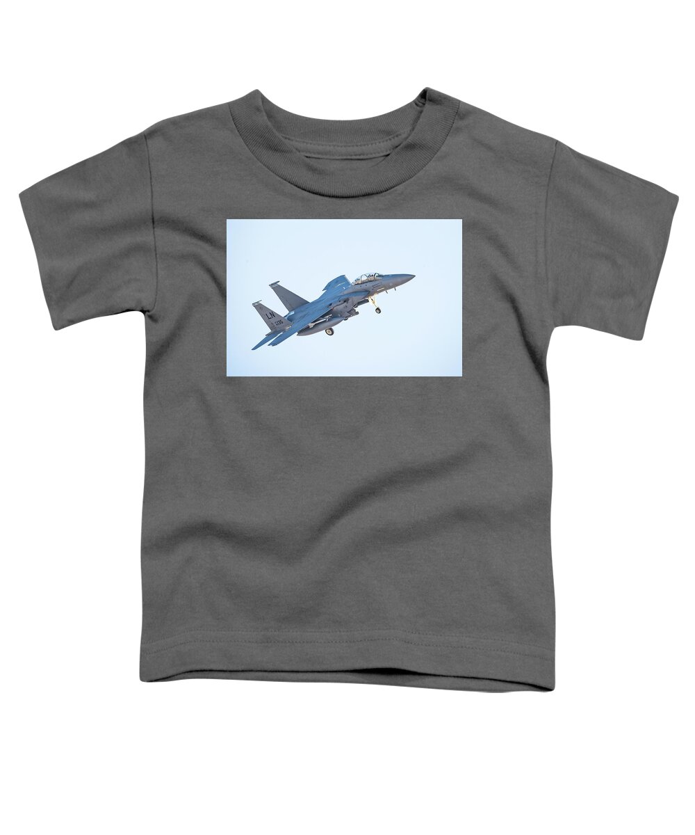 F15 Eagle Toddler T-Shirt featuring the photograph F15 Eagle by Paul Freidlund
