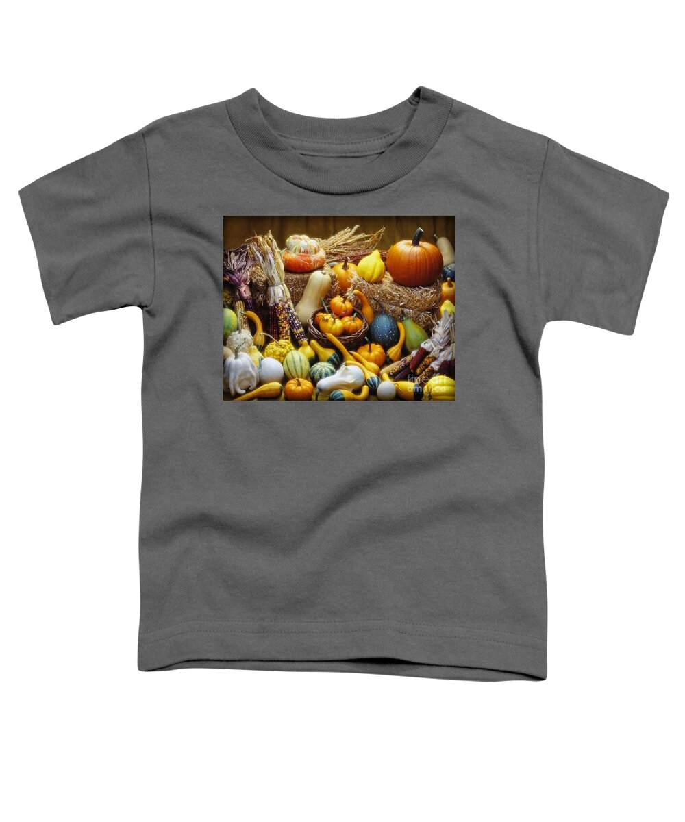 Harvest Toddler T-Shirt featuring the photograph Fall Harvest by Martin Konopacki