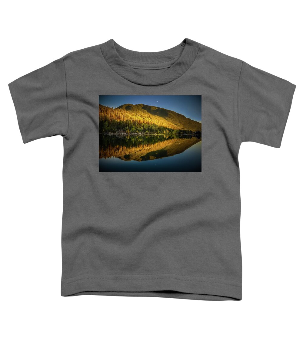 Blue Toddler T-Shirt featuring the photograph Fall sunset by Thomas Nay