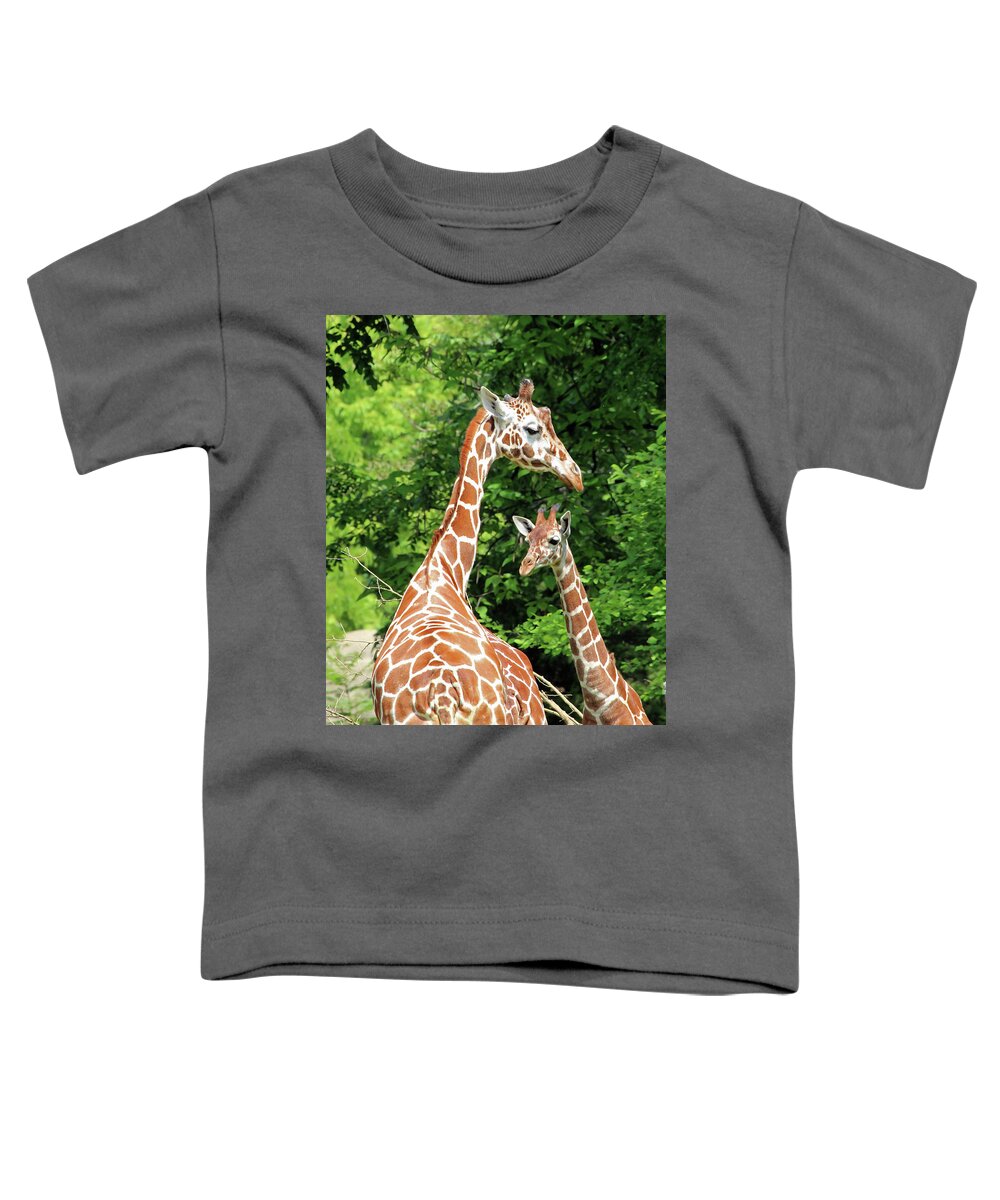 Giraffe Toddler T-Shirt featuring the photograph Family by Jackson Pearson