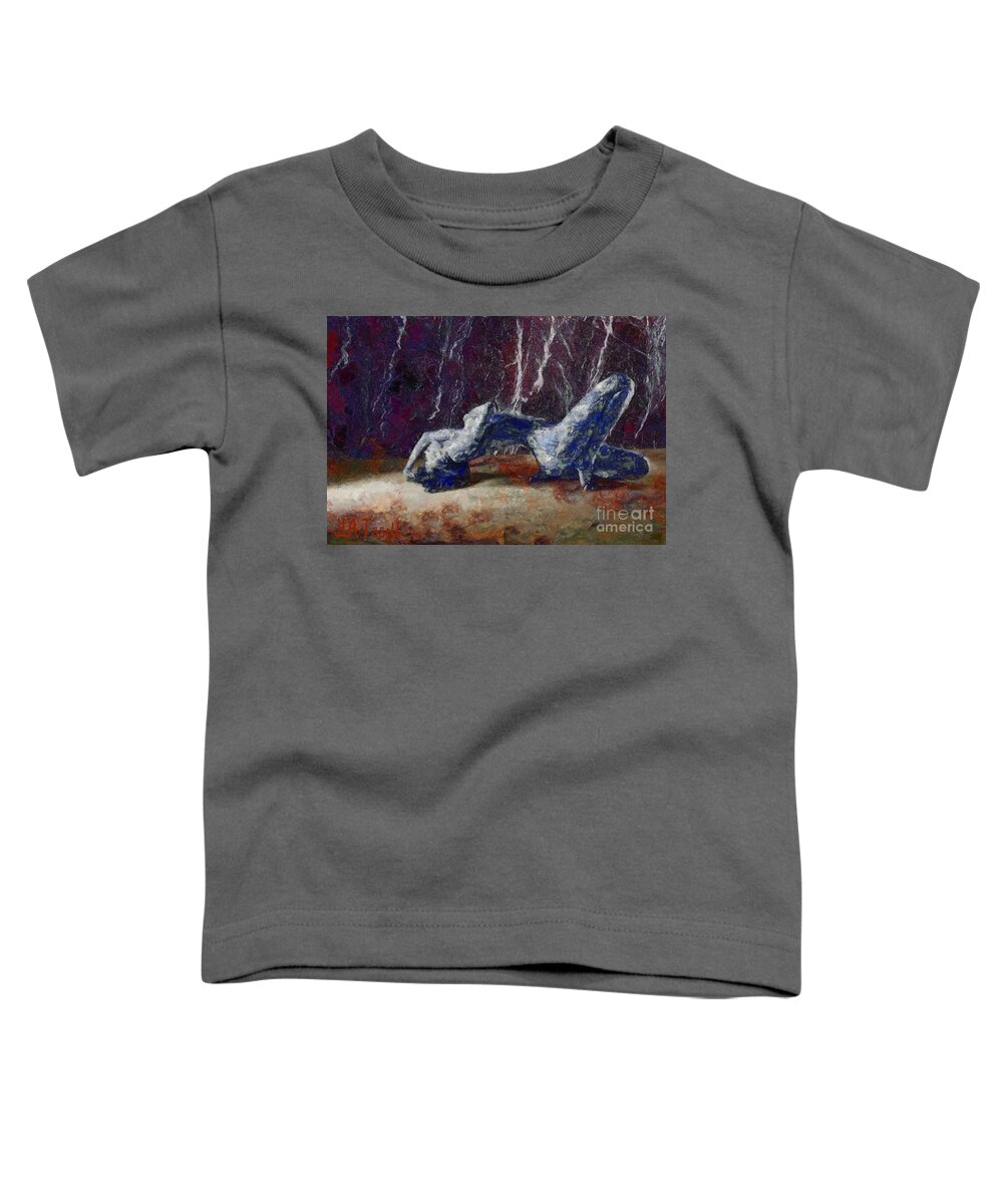 Female Toddler T-Shirt featuring the digital art Fantasy Pose I by Humphrey Isselt