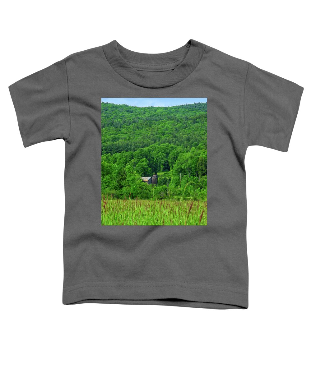 Farm On The Hillside Toddler T-Shirt featuring the photograph Farm on the Hillside by Raymond Salani III