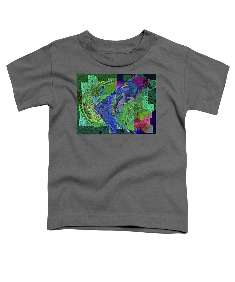 Digital Toddler T-Shirt featuring the digital art Felicitude 24 by Lynda Lehmann