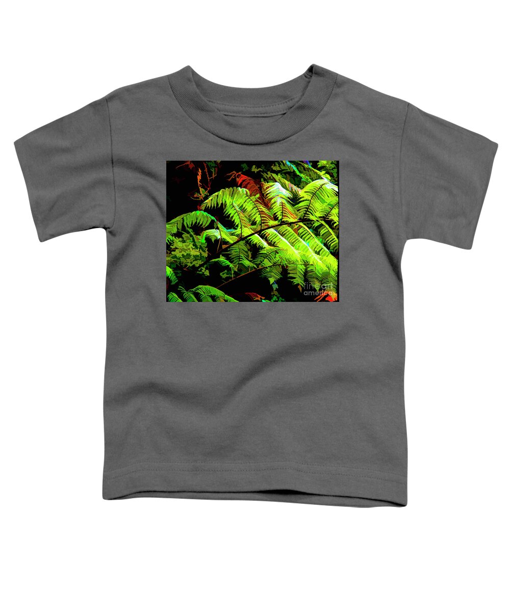 New Zealand Ferns Toddler T-Shirt featuring the photograph Ferns of Love by Rick Bragan