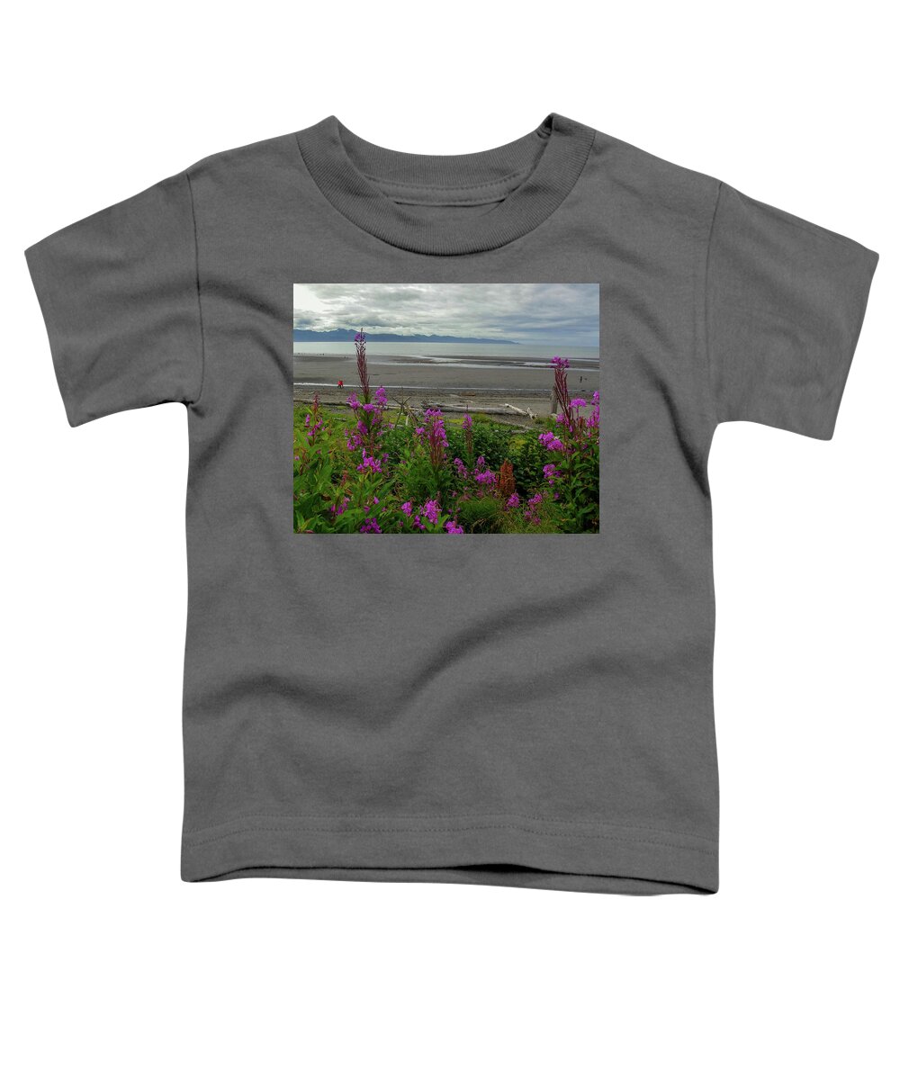 Bridge Toddler T-Shirt featuring the photograph Fireweed by Crewdson Photography