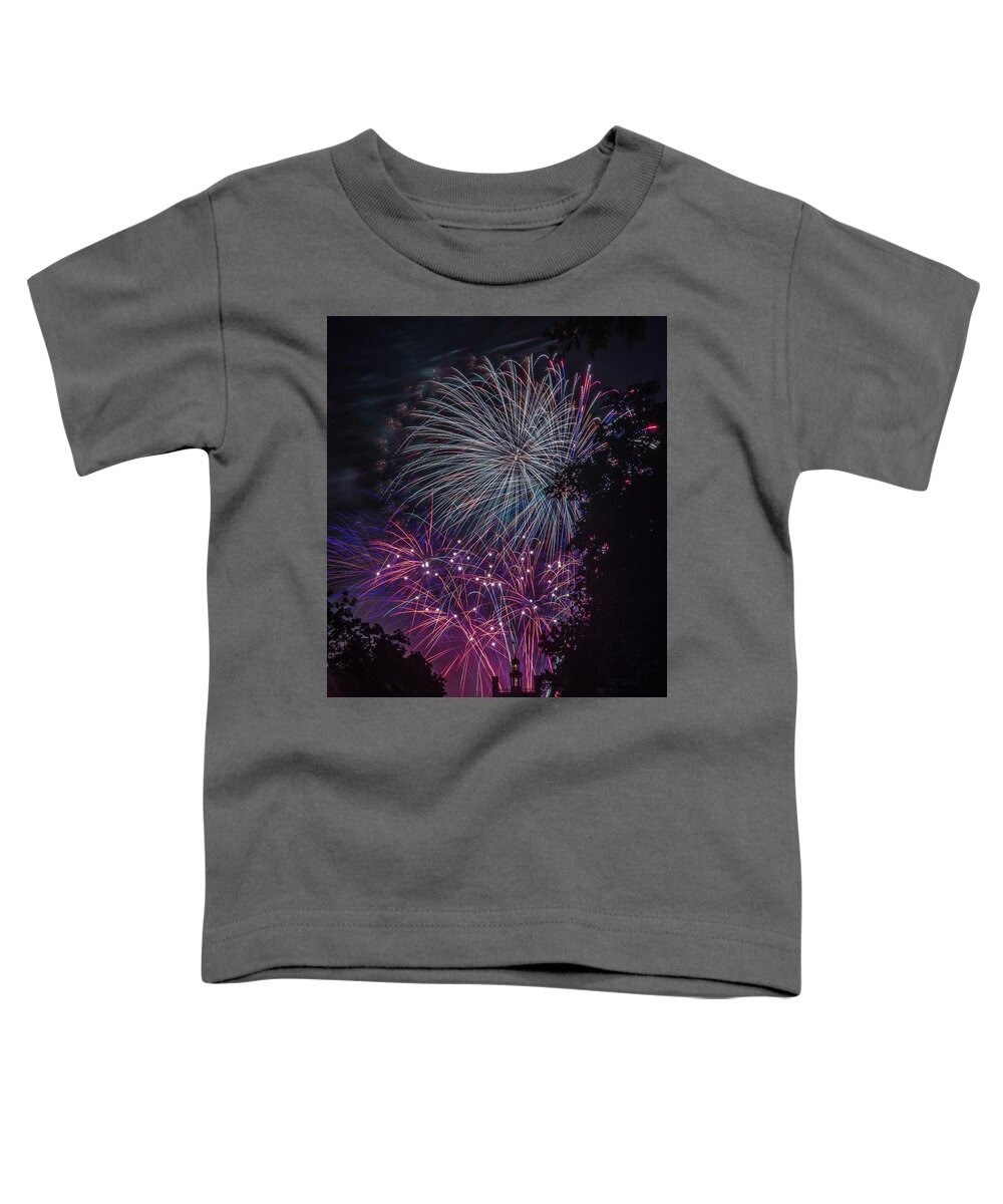 Fireworks Toddler T-Shirt featuring the photograph Fireworks 4 by Jerry Gammon