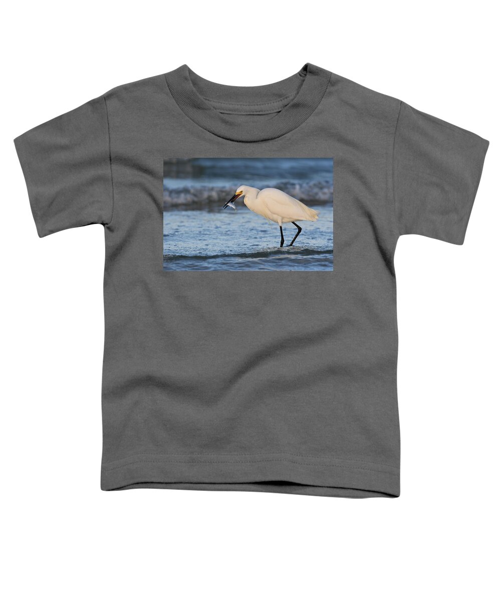 Bird Toddler T-Shirt featuring the photograph Fish for Breakfast by Artful Imagery