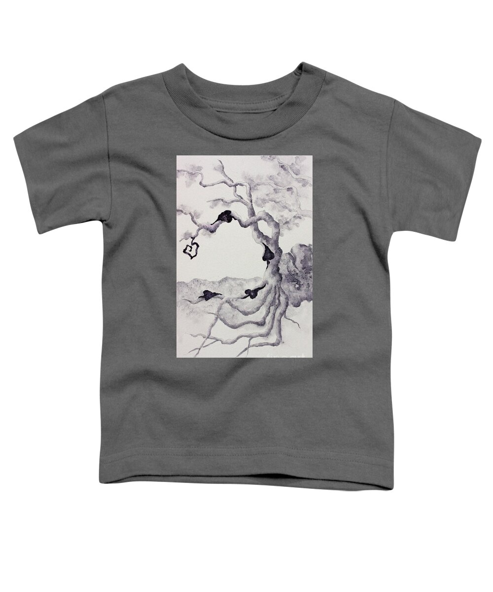 Five Of Spades Toddler T-Shirt featuring the painting Five of Spades by Srishti Wilhelm