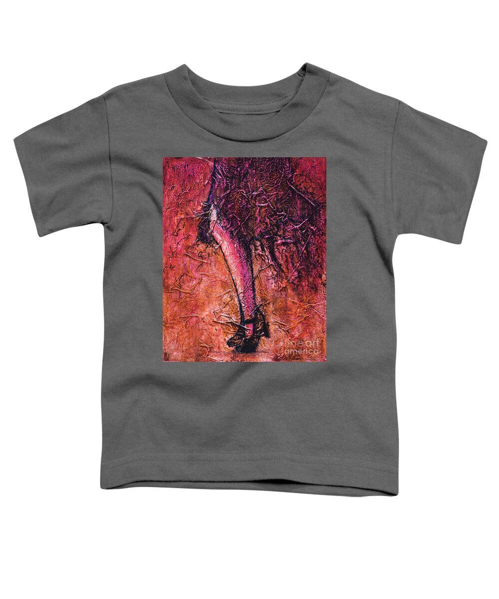 #art #1920s #missfisher #flapper #allisonconstantino Toddler T-Shirt featuring the painting Flapper by Allison Constantino