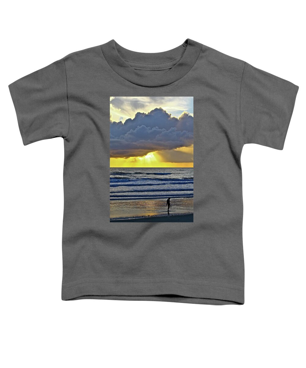 Ocean Toddler T-Shirt featuring the photograph Florida Morning by Diana Hatcher