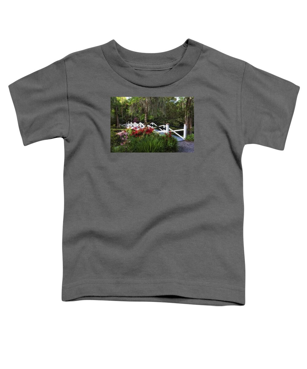 Flower Bridge Toddler T-Shirt featuring the photograph Flower Bridge by Ken Barrett