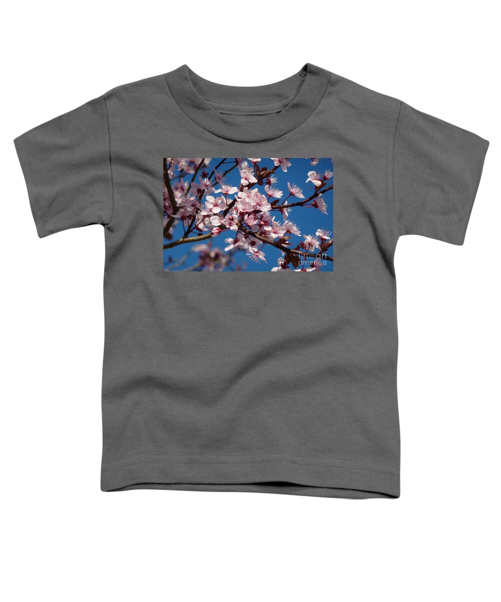 Bloom Toddler T-Shirt featuring the photograph Flowering of the Plum Tree 5 by Jean Bernard Roussilhe
