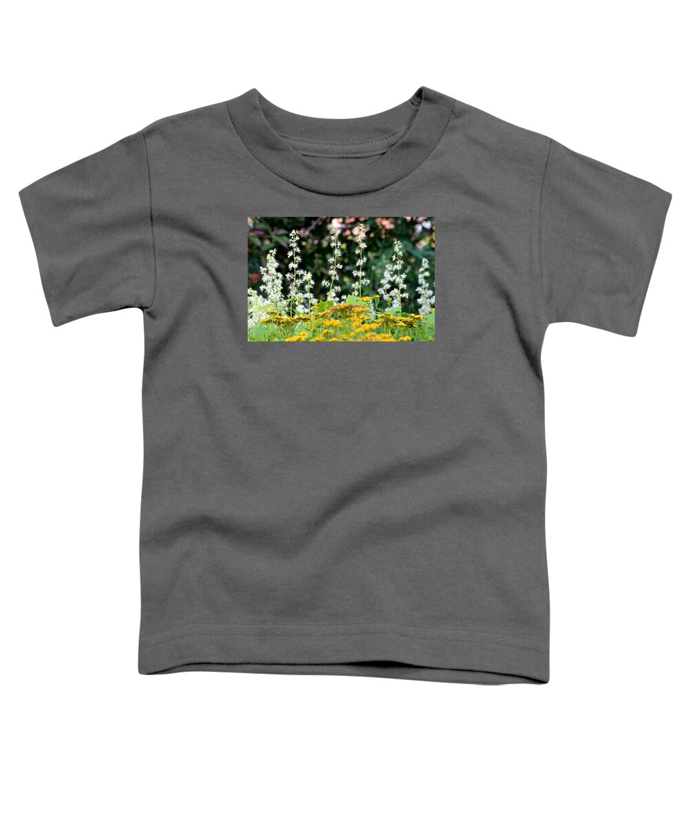 Flowers Toddler T-Shirt featuring the photograph Flowers Sparkling Above the Tansies by John Meader