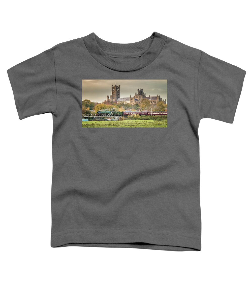 Cambridgeshire Toddler T-Shirt featuring the photograph Flying Scotsman at Ely by James Billings