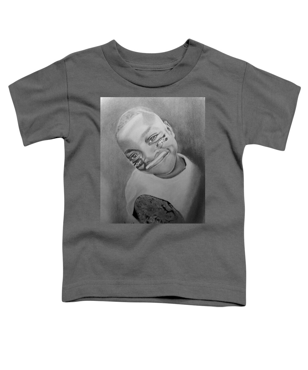 Child Toddler T-Shirt featuring the drawing for Latoya 2 by Terri Meredith
