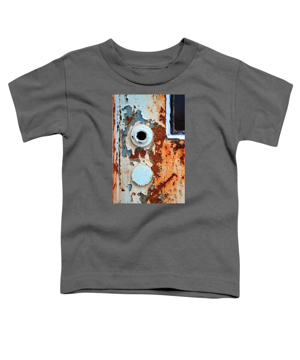 Rusty Toddler T-Shirt featuring the photograph Forever Closed by Randi Grace Nilsberg