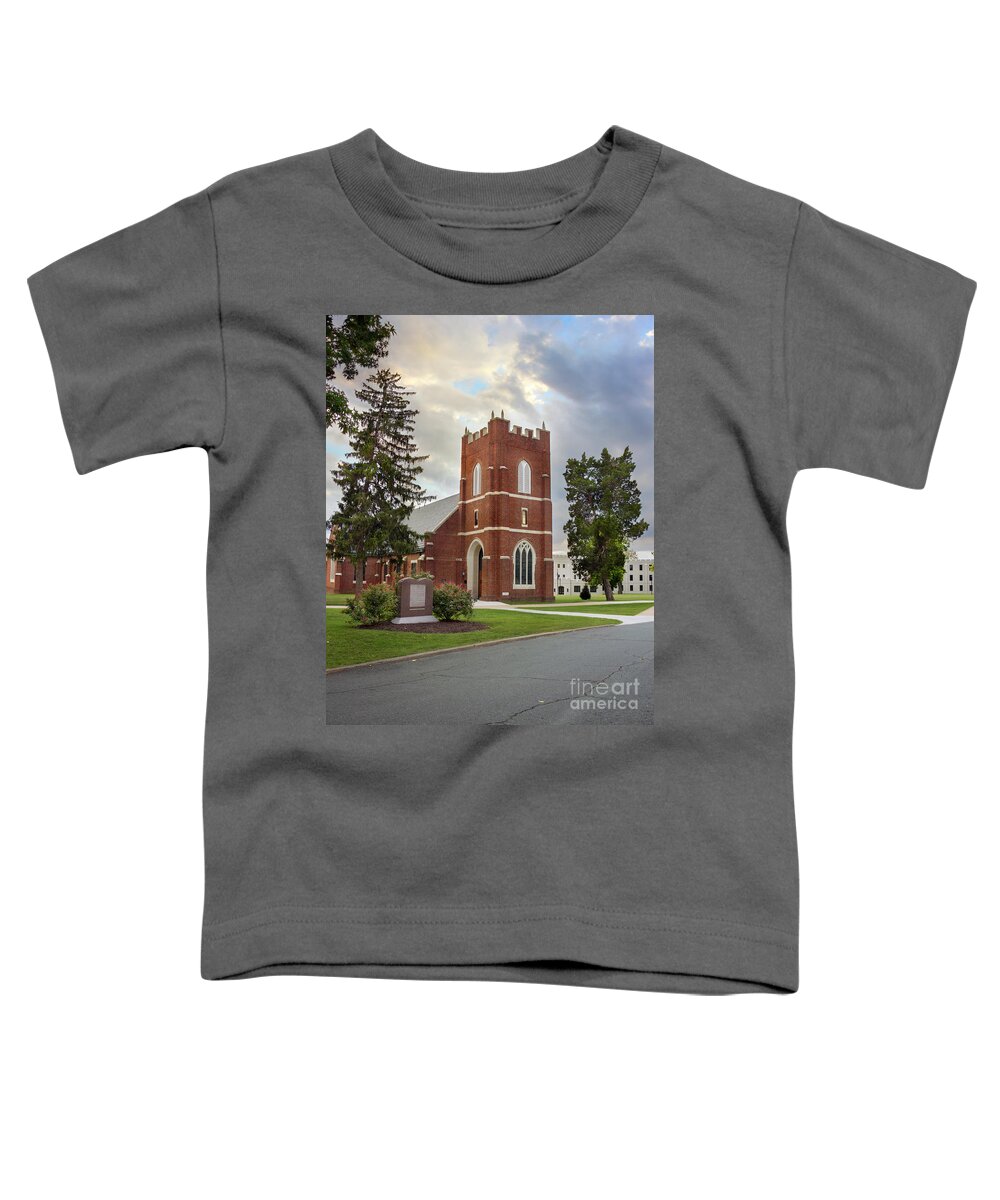 Wicker Chapel Fork Union Military Academy Toddler T-Shirt featuring the photograph Fork Union Military Academy Wicker Chapel by Karen Jorstad