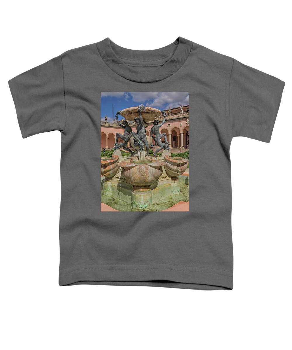 Fountain Spray Toddler T-Shirt featuring the photograph Ringling Museum by Dennis Dugan