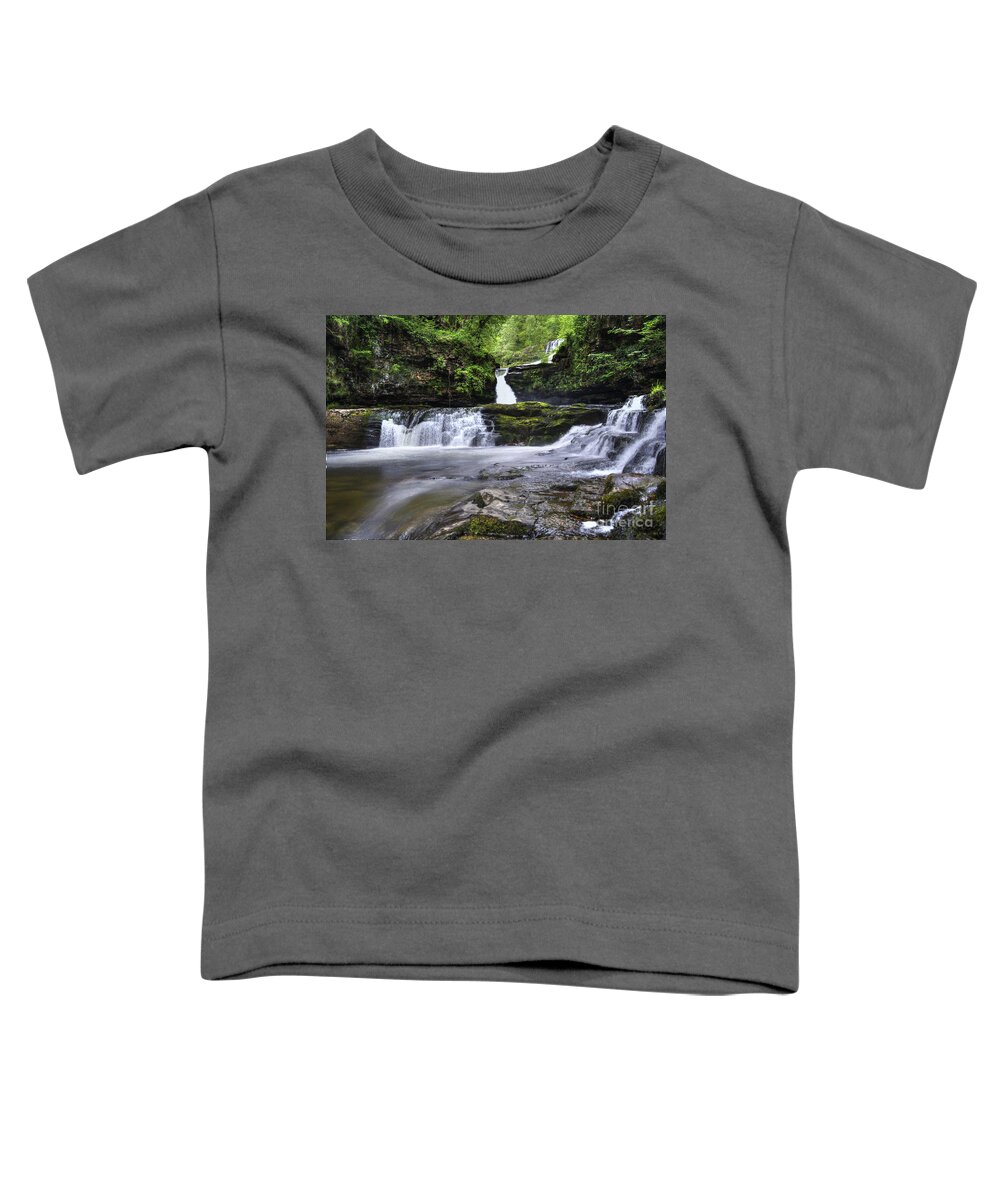 Waterfall Toddler T-Shirt featuring the photograph Four falls walk waterfall 4 by Steev Stamford