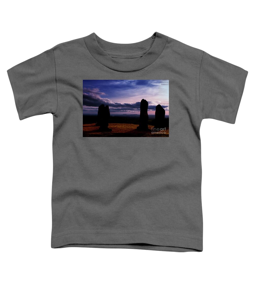 Sunset Toddler T-Shirt featuring the photograph Four Stones Clent Hills by Baggieoldboy